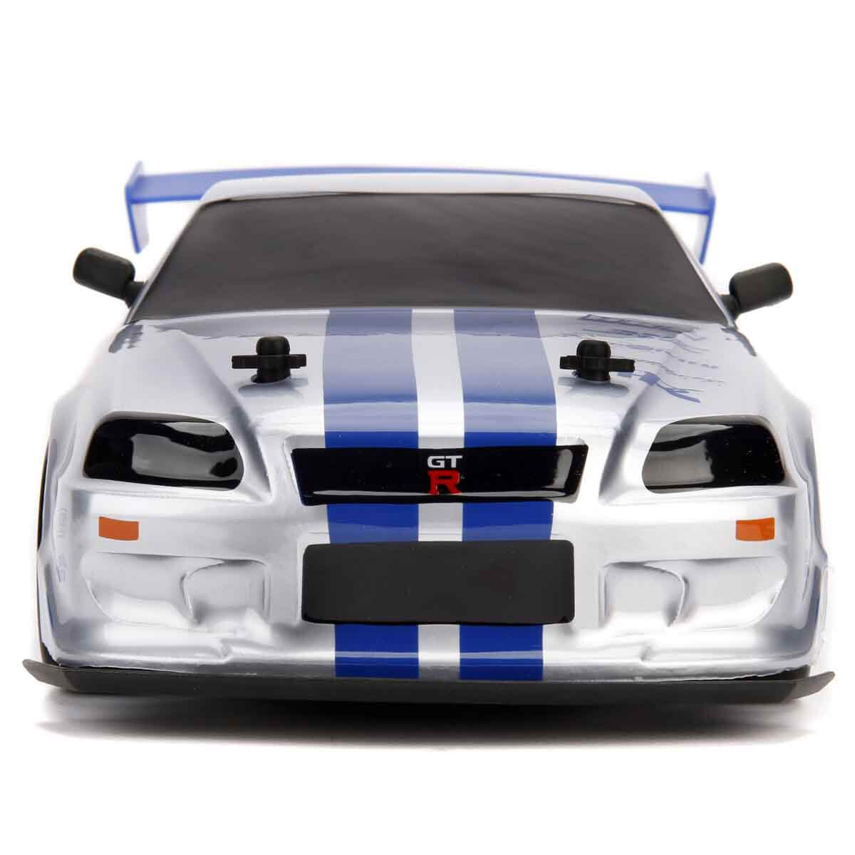 1:10 Fast & Furious Brian’s Nissan Skyline GT-R (R34) USB Şarjlı Uzaktan Kumandalı Drift Araba - Görsel 4