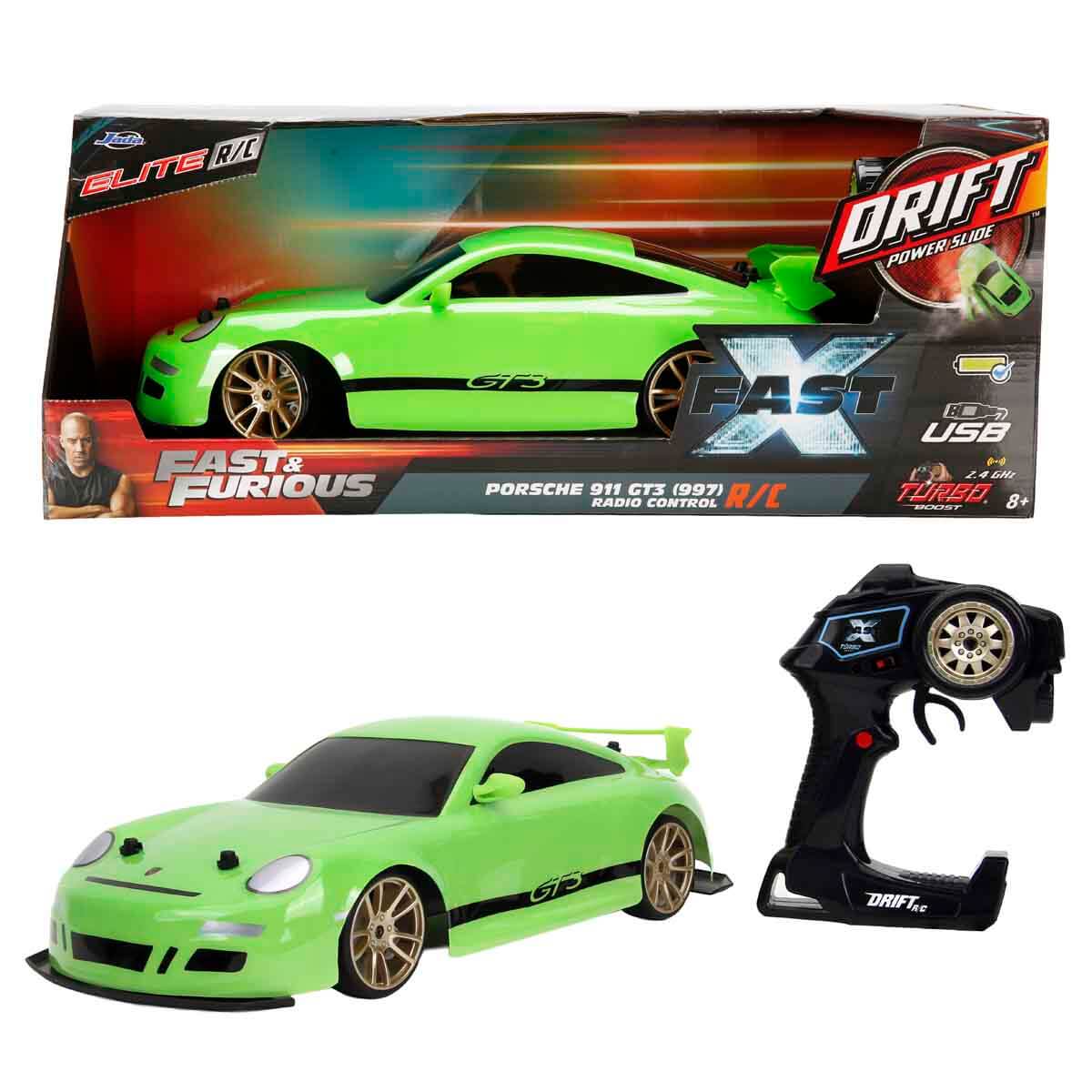 :10 Fast & Furious Brian’s Porsche 911 Gt3 (997) USB Şarjlı Uzaktan Kumandalı Drift Araba