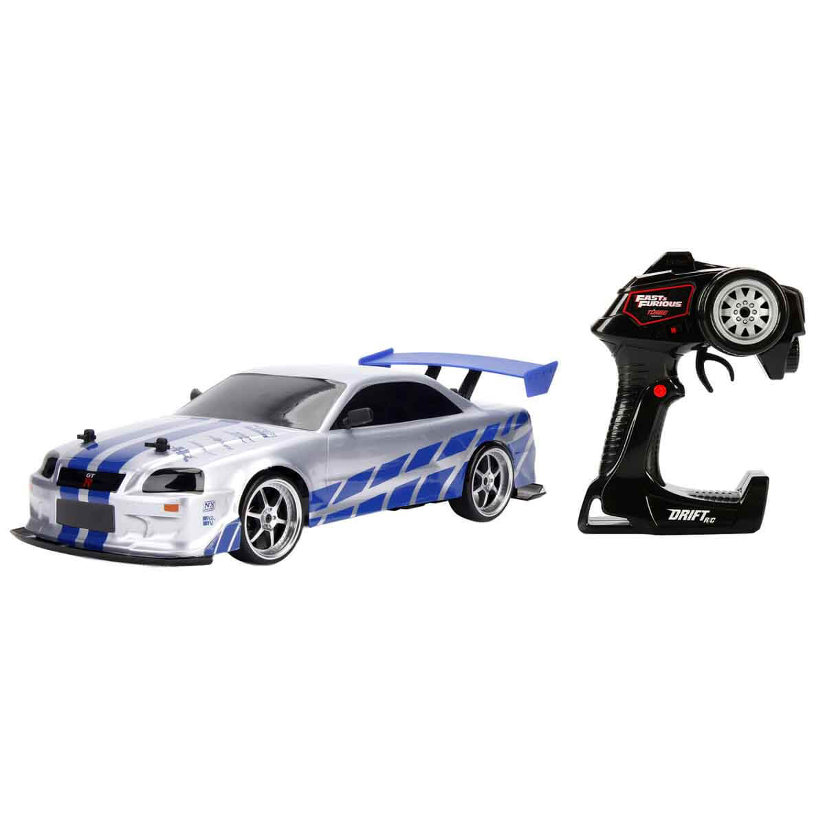1:10 Fast & Furious Brian’s Nissan Skyline GT-R (R34) USB Şarjlı Uzaktan Kumandalı Drift Araba - Görsel 2